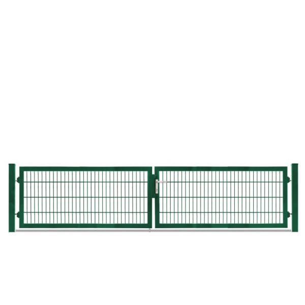 Flügeltor Max und Moritz - Vario Plus S - 2-flüglig ( H x B ) 800 x 3640 mm Moosgrün