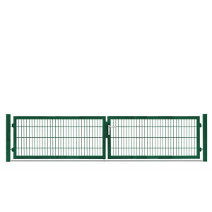 Flügeltor Max und Moritz - Vario Plus S - 2-flüglig ( H x B ) 800 x 3640 mm Moosgrün
