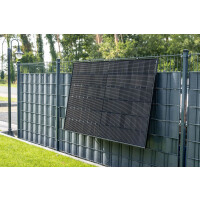 WATTSTONE ZaunPV Solaranlage Fertig Set zur Zaunbefestigung Plug and Play