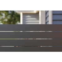 VIDUAL line 150 D10 ALU Zaunpaket mit Pfosten (L x H) 9,04 m x 1600 mm Anthrazit