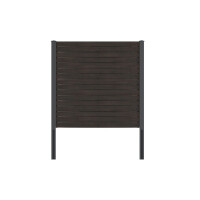 VIDUAL Rhombus-Profil pure 100 Aluminiumfüllung mit Pfosten und Fußplatte (L x H) 21,57 m x 1200 mm in DARK OAK