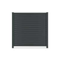 VIDUAL Rhombus-Profil pure 100 Aluminiumfüllung mit Pfosten (L x H) 5,46 m x 1800 mm in Anthrazit