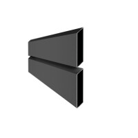 VIDUAL Rhombus-Profil pure 100 Aluminiumfüllung mit Pfosten (L x H) 14,41 m x 1600 mm in Anthrazit