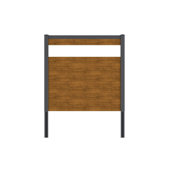 VIDUAL Klick-Profil snap 140 Aluminiumfüllung mit Pfosten (L x H) 9,04 m x 1000 mm LIGHT OAK