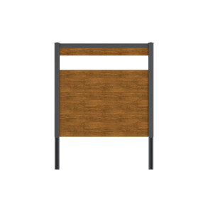 VIDUAL Klick-Profil snap 140 Aluminiumfüllung mit Pfosten (L x H) 9,04 m x 1000 mm LIGHT OAK