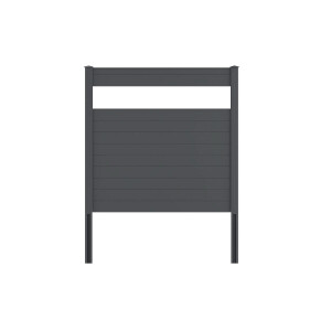 VIDUAL Klick-Profil snap 140 Aluminiumfüllung mit Pfosten (L x H) 10,83 m x 1800 mm Anthrazit