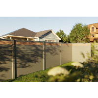 VIDUAL Klick-Profil snap 140 Aluminiumfüllung mit Pfosten (L x H) 10,83 m x 1800 mm Anthrazit
