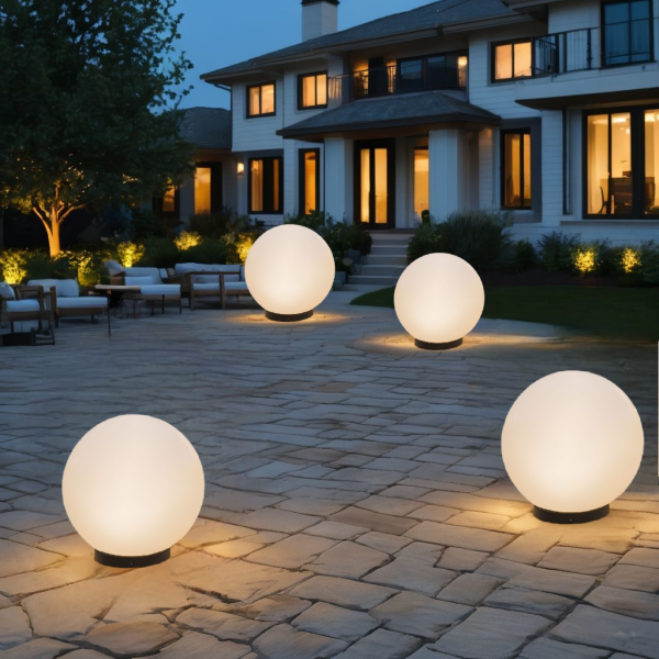Solar Leuchtkugel LED Ø30cm Wetterfest IP44 inkl. Erdspieß