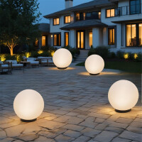Solar Leuchtkugel LED Ø30cm Wetterfest IP44 inkl. Erdspieß