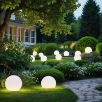 Solar Leuchtkugel LED Ø30cm Wetterfest IP44 inkl. Erdspieß