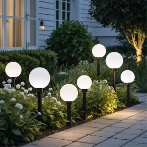 Solar Leuchtkugel LED Ø20cm Wetterfest IP44 inkl. Erdspieß