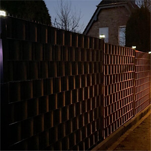 6er Pack Pfostenleuchte 6040 LED Solar Zaunleuchte