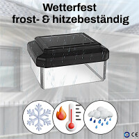 6er Pack Pfostenleuchte 6040 LED Solar Zaunleuchte