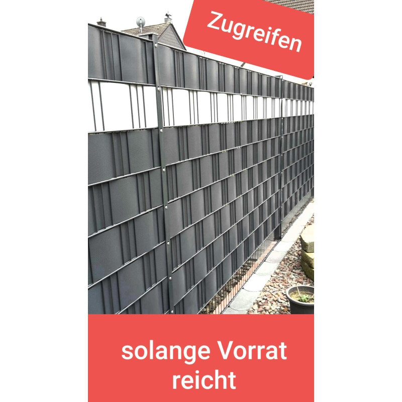 Sichtschutzstreifen Maximus geriffelt PP-Kunststoff 2530...