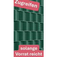 Sichtschutzstreifen Maximus geriffelt PP-Kunststoff 2530 x 191 x 1,5 mm  moosgrün ähnlich RAL 6005