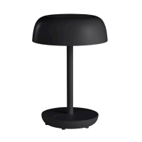 Tischlampe Solar LED 29 cm schwere Ausführung in modernem schwarz matt