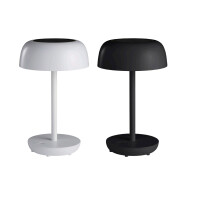 Tischlampe Solar LED 29 cm schwere Ausführung in modernem schwarz matt