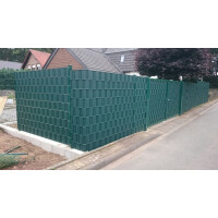 50 Meter Rolle stabiler Sichtschutz RAL 9005 Schwarz 1,1 mm Sichtschutzstreifen 2,52 Meter