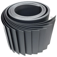 Preishit 6 für 5 Rollen mit 10 Stück Wind- und Sichtschutzstreifen Anthrazit RAL 7016 stabile 1,1 mm, Streifenlänge: 2530 mm