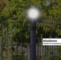 Pfostenleuchte 6060 LED Solar Zaunleuchte 4