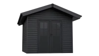 GroJa Gartenhaus Rhombus Steingrau co-ex 5