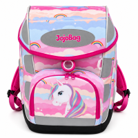 JojoBag Schulranzen Set Regenbogen Einhorn Rosa 5-teilig | n