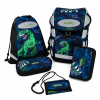 JojoBag Schulranzen Set Jungle Dinosaurier Ergonomisch 5-tei