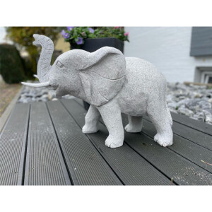 Elefant Dumbo aus Granit L&auml;nge 60 cm H&ouml;he 50 cm